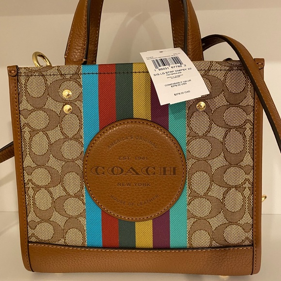 ✅SOLD✅NEW AUTHENTIC COACH SIG LG STRP DMPSY 22 CROSSBODY SLING BAG - Picture 6 of 6